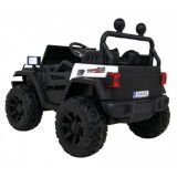JOKO Elektrické autíčko Jeep 4x4 Master Of Terain, penové kolesá, kožené sedadlo, biele