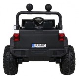 JOKO Elektrické autíčko Jeep 4x4 Master Of Terain, penové kolesá, kožené sedadlo, biele