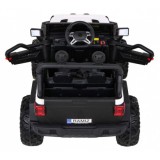 JOKO Elektrické autíčko Jeep 4x4 Master Of Terain, penové kolesá, kožené sedadlo, biele