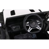JOKO Elektrické autíčko Jeep 4x4 Master Of Terain, penové kolesá, kožené sedadlo, biele