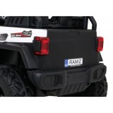 JOKO Elektrické autíčko Jeep 4x4 Master Of Terain, penové kolesá, kožené sedadlo, biele
