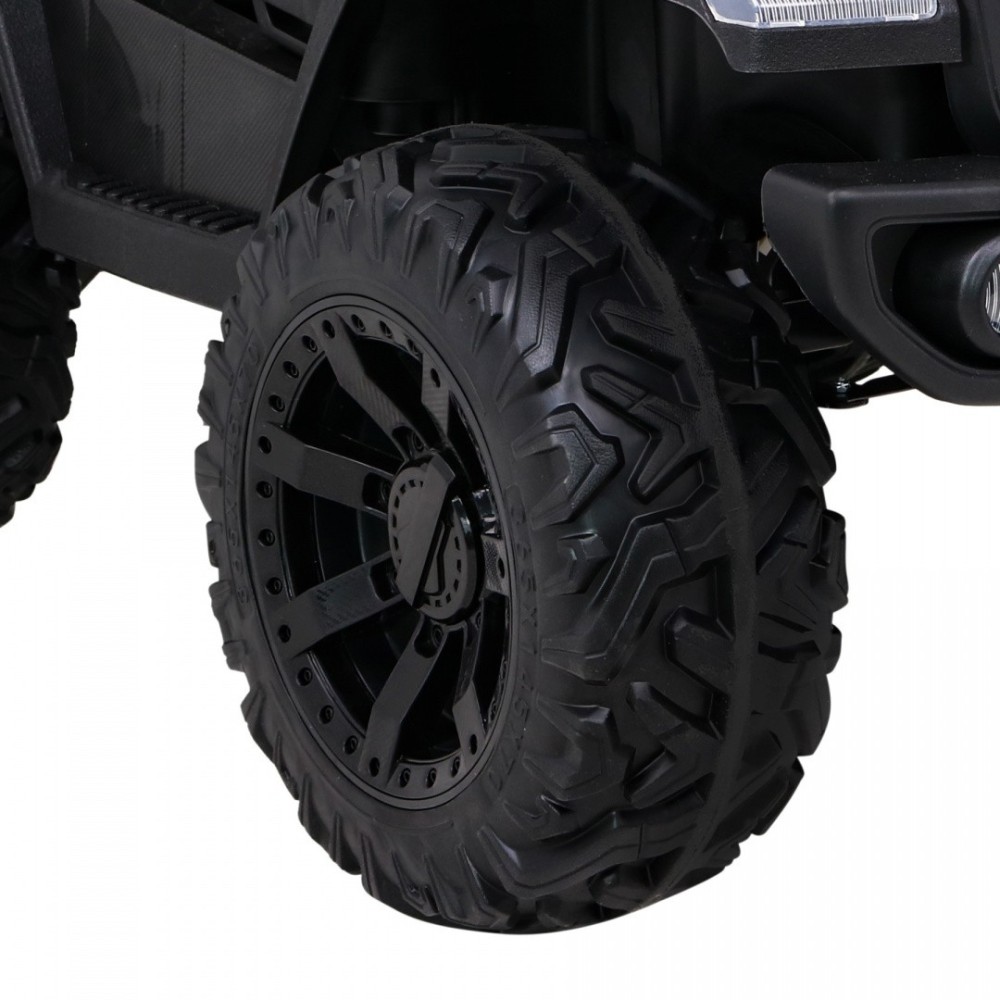 JOKO Elektrické autíčko Jeep 4x4 Master Of Terain, penové kolesá, kožené sedadlo, biele