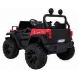 JOKO Elektrické autíčko Jeep 4x4 Master Of Terain, penové kolesá, kožené sedadlo, červené