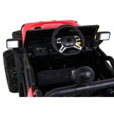 JOKO Elektrické autíčko Jeep 4x4 Master Of Terain, penové kolesá, kožené sedadlo, červené