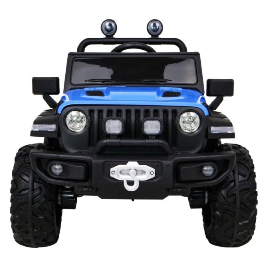 JOKO Elektrické autíčko Jeep 4x4 Master Of Terain, penové kolesá, kožené sedadlo, modré