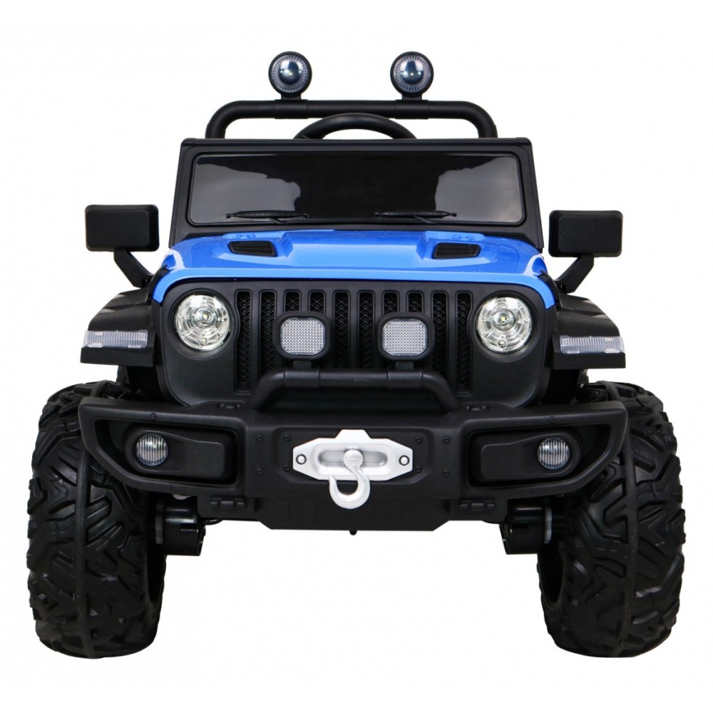 JOKO Elektrické autíčko Jeep 4x4 Master Of Terain, penové kolesá, kožené sedadlo, modré