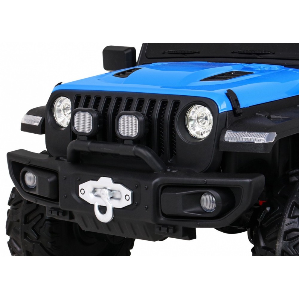 JOKO Elektrické autíčko Jeep 4x4 Master Of Terain, penové kolesá, kožené sedadlo, modré