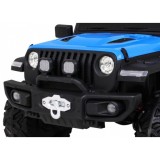 JOKO Elektrické autíčko Jeep 4x4 Master Of Terain, penové kolesá, kožené sedadlo, modré