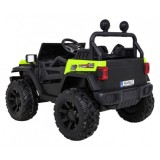 JOKO Elektrické autíčko Jeep 4x4 Master Of Terain, penové kolesá, kožené sedadlo, zelené