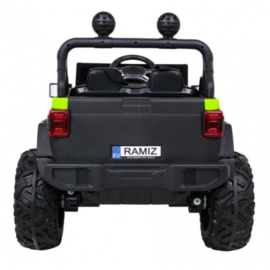 JOKO Elektrické autíčko Jeep 4x4 Master Of Terain, penové kolesá, kožené sedadlo, zelené