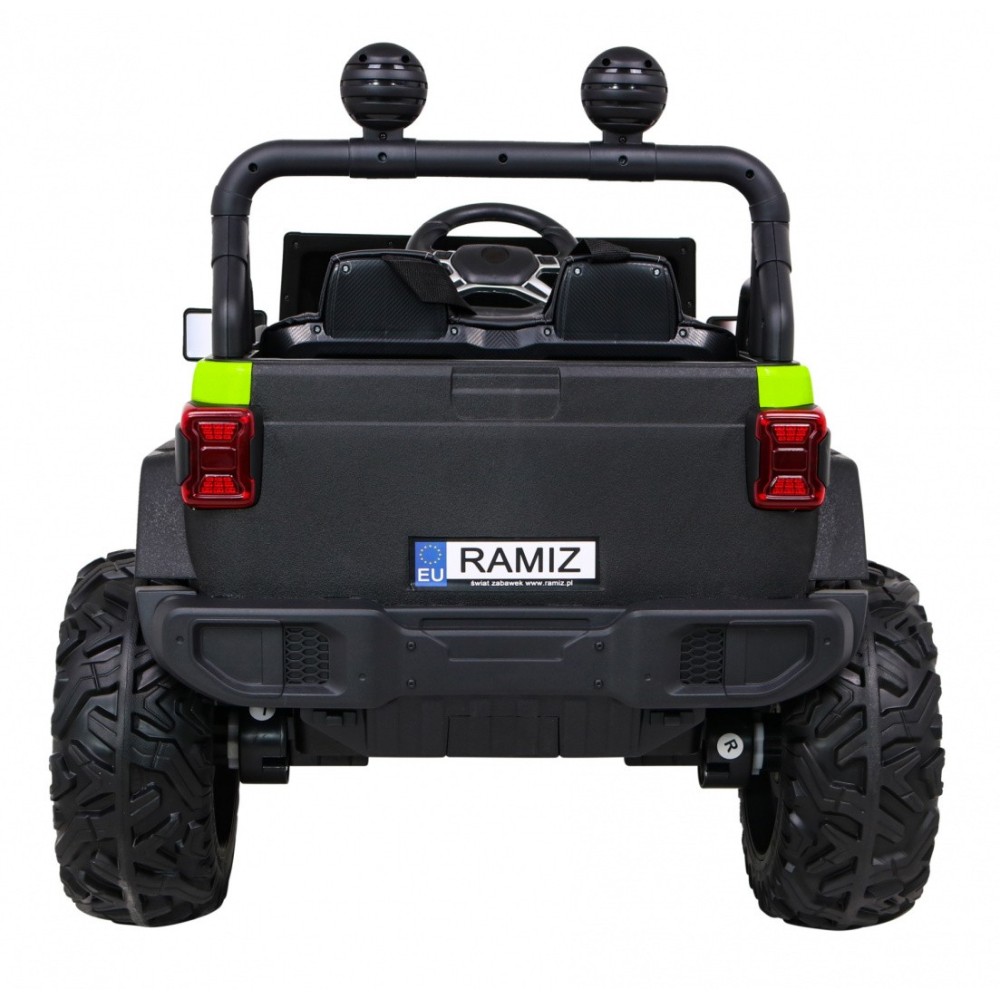 JOKO Elektrické autíčko Jeep 4x4 Master Of Terain, penové kolesá, kožené sedadlo, zelené
