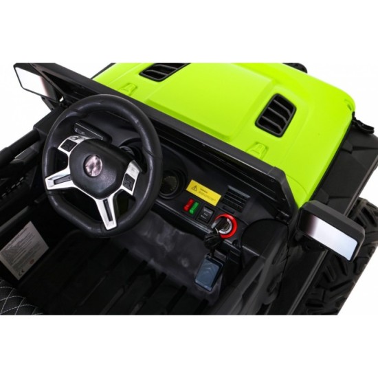 JOKO Elektrické autíčko Jeep 4x4 Master Of Terain, penové kolesá, kožené sedadlo, zelené