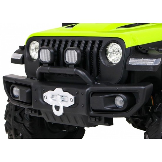 JOKO Elektrické autíčko Jeep 4x4 Master Of Terain, penové kolesá, kožené sedadlo, zelené
