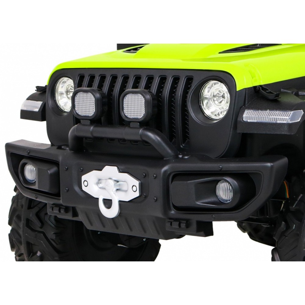 JOKO Elektrické autíčko Jeep 4x4 Master Of Terain, penové kolesá, kožené sedadlo, zelené
