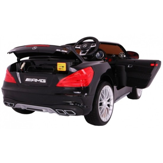 Joko, Elektrické autíčko Mercedes AMG SL65, Penové kolesá, Kožené sedadlo, USB, čierne