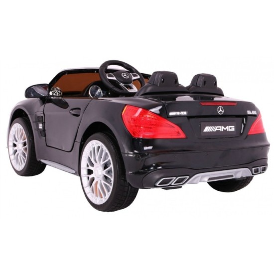 Joko, Elektrické autíčko Mercedes AMG SL65, Penové kolesá, Kožené sedadlo, USB, čierne