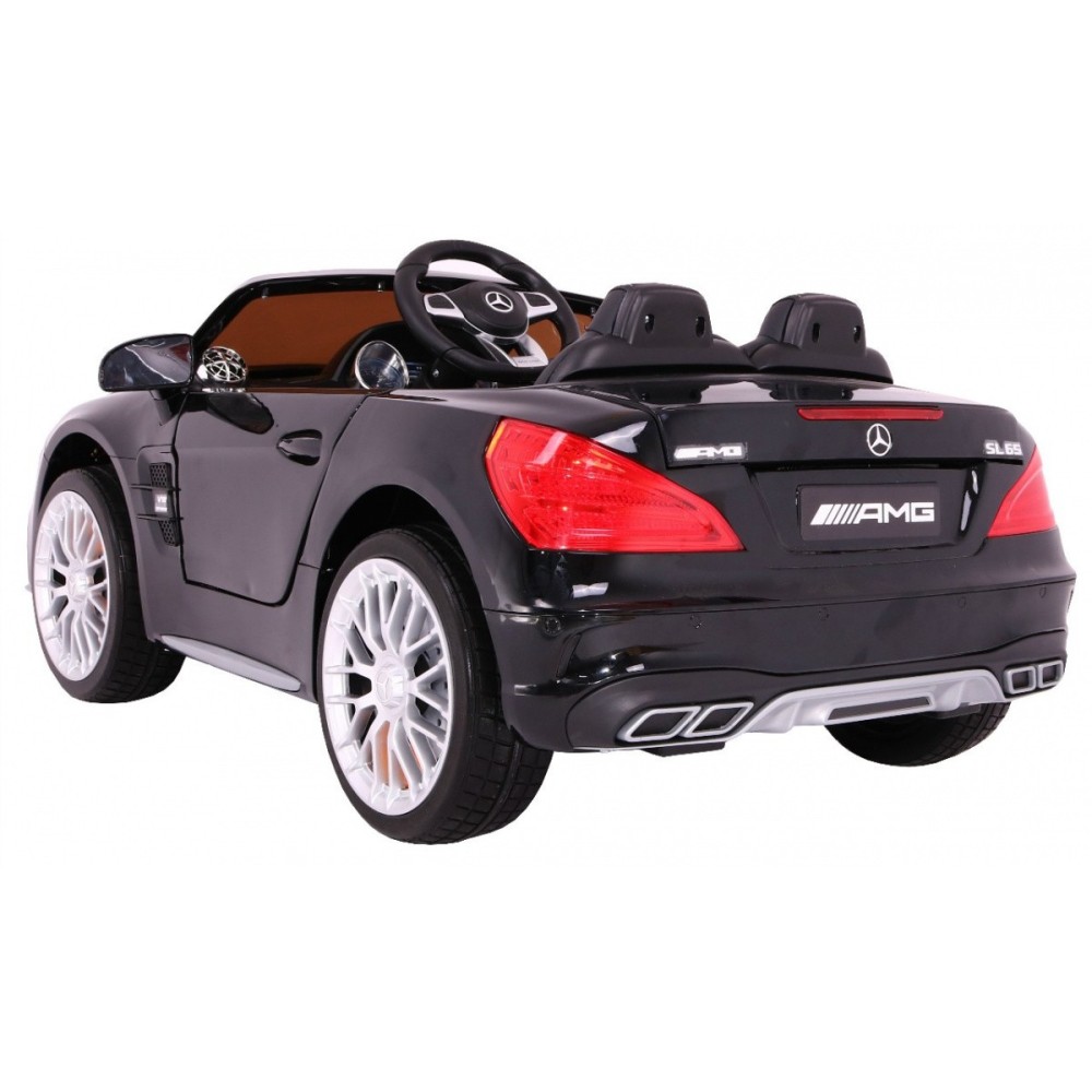 Joko, Elektrické autíčko Mercedes AMG SL65, Penové kolesá, Kožené sedadlo, USB, čierne