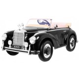 JOKO Elektrické autíčko Mercedes 300s RETRO, lakované, penové kolesá, odpružené, FM rádio, čierna