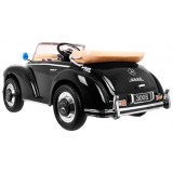 JOKO Elektrické autíčko Mercedes 300s RETRO, lakované, penové kolesá, odpružené, FM rádio, čierna