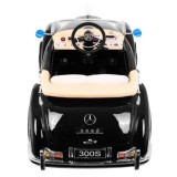 JOKO Elektrické autíčko Mercedes 300s RETRO, lakované, penové kolesá, odpružené, FM rádio, čierna
