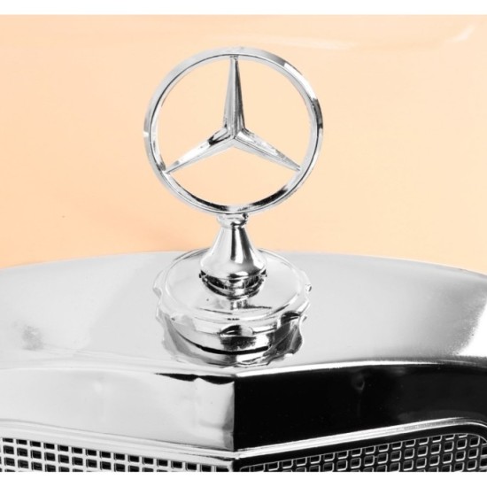 JOKO Elektrické autíčko Mercedes 300s RETRO, lakované, penové kolesá, odpružené, FM rádio, čierna