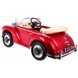 JOKO Elektrické autíčko Mercedes 300s RETRO, lakované, penové kolesá, odpružené, FM rádio, červené