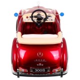JOKO Elektrické autíčko Mercedes 300s RETRO, lakované, penové kolesá, odpružené, FM rádio, červené