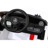 JOKO Elektrické autíčko Mercedes Benz AMG SL65 S, Efekt Hojdania, penové kolesá, kožené sedadlo, biele