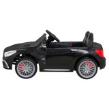 JOKO Elektrické autíčko Mercedes Benz AMG SL65 S, Efekt Hojdania, Penové kolesá, Kožené sedadlo, čierne