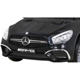 JOKO Elektrické autíčko Mercedes Benz AMG SL65 S, Efekt Hojdania, Penové kolesá, Kožené sedadlo, čierne