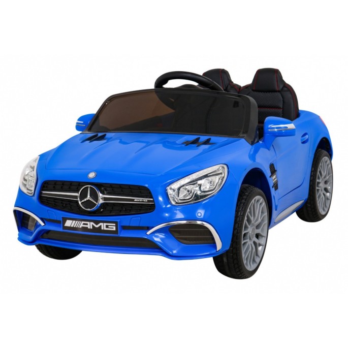 JOKO Elektrické autíčko Mercedes Benz AMG SL65 S, Efekt Hojdania, penové kolesá, kožené sedadlo, modré
