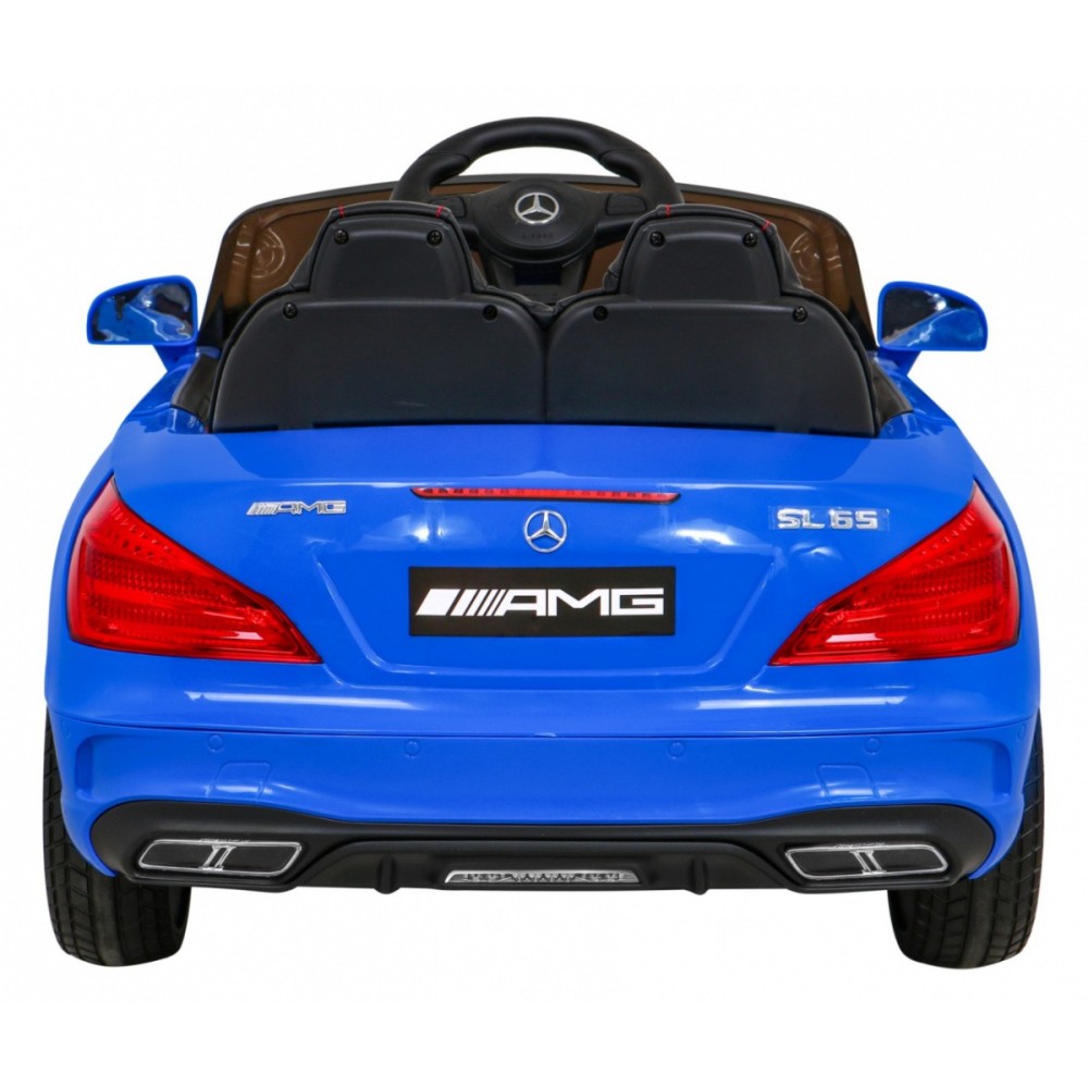 JOKO Elektrické autíčko Mercedes Benz AMG SL65 S, Efekt Hojdania, penové kolesá, kožené sedadlo, modré