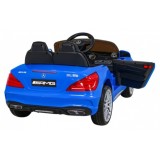 JOKO Elektrické autíčko Mercedes Benz AMG SL65 S, Efekt Hojdania, penové kolesá, kožené sedadlo, modré