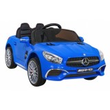 JOKO Elektrické autíčko Mercedes Benz AMG SL65 S, Efekt Hojdania, penové kolesá, kožené sedadlo, modré