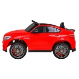 JOKO Elektrické autíčko Mercedes Benz GLC63S 4x4, penové kolesá, kožené sedadlo, červené