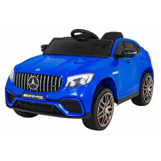 JOKO Elektrické autíčko Mercedes Benz GLC63S 4x4, penové kolesá, kožené sedadlo, modré