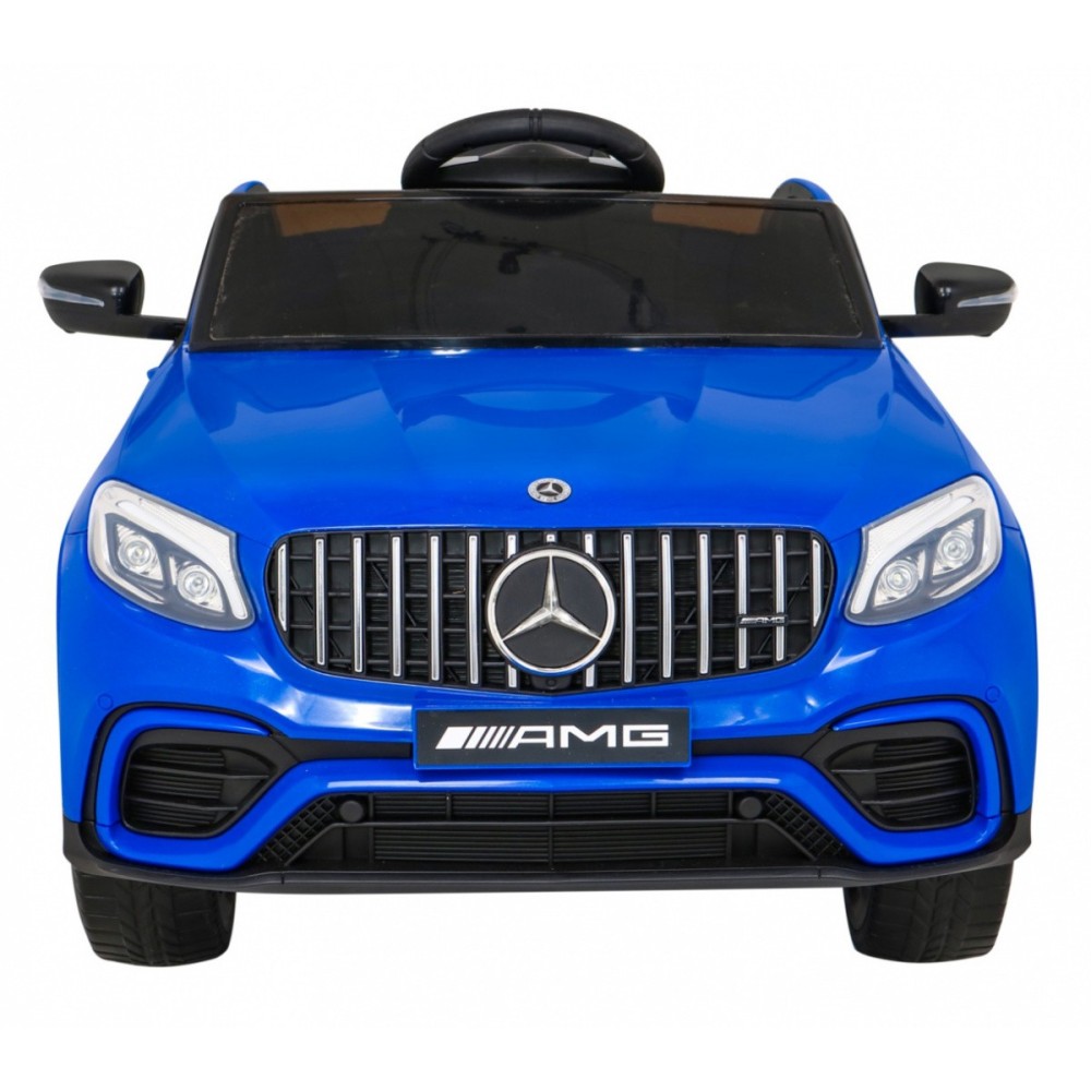 JOKO Elektrické autíčko Mercedes Benz GLC63S 4x4, penové kolesá, kožené sedadlo, modré