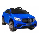 JOKO Elektrické autíčko Mercedes Benz GLC63S 4x4, penové kolesá, kožené sedadlo, modré