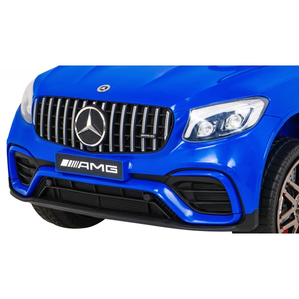 JOKO Elektrické autíčko Mercedes Benz GLC63S 4x4, penové kolesá, kožené sedadlo, modré