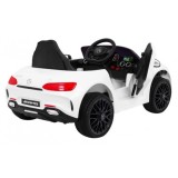 JOKO Elektrické autíčko Mercedes Benz GT, penové kolesá, kožené sedadlo, USB, biele