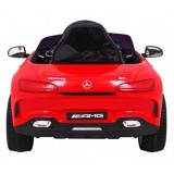 JOKO Elektrické autíčko Mercedes Benz GT, penové kolesá, kožené sedadlo, USB, červené