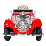 Mercedes Benz Retro 540A 4x4, nosnosť 100kg, Sedadlo pre Rodiča, penové kolesá, kožené sedadlo, červené