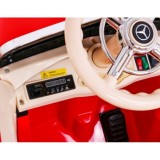 Mercedes Benz Retro 540A 4x4, nosnosť 100kg, Sedadlo pre Rodiča, penové kolesá, kožené sedadlo, červené