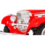 Mercedes Benz Retro 540A 4x4, nosnosť 100kg, Sedadlo pre Rodiča, penové kolesá, kožené sedadlo, červené