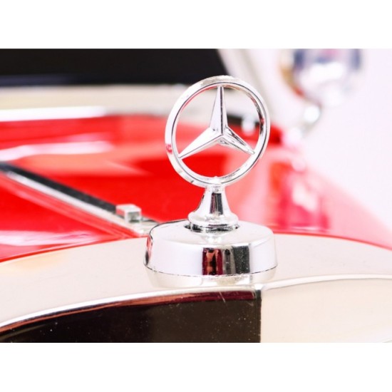 Mercedes Benz Retro 540A 4x4, nosnosť 100kg, Sedadlo pre Rodiča, penové kolesá, kožené sedadlo, červené