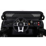JOKO Elektrické autíčko Mercedes Benz Unimog 4x4, penové kolesá, kožené sedadlo, biele
