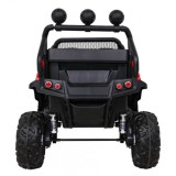 JOKO Elektrické autíčko Mercedes Benz Unimog 4x4, penové kolesá, kožené sedadlo, červené