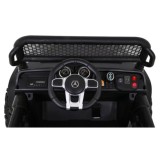JOKO Elektrické autíčko Mercedes Benz Unimog 4x4, penové kolesá, kožené sedadlo, maskáčové