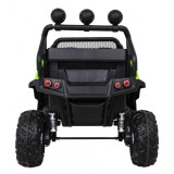 JOKO Elektrické autíčko Mercedes Benz Unimog 4x4, penové kolesá, kožené sedadlo, zelené