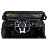 JOKO Elektrické autíčko Mercedes Benz Unimog 4x4, penové kolesá, kožené sedadlo, zelené